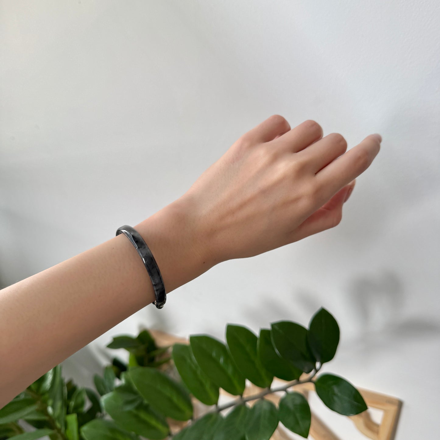 Vanta Jadeite Half-Bangle Bracelet