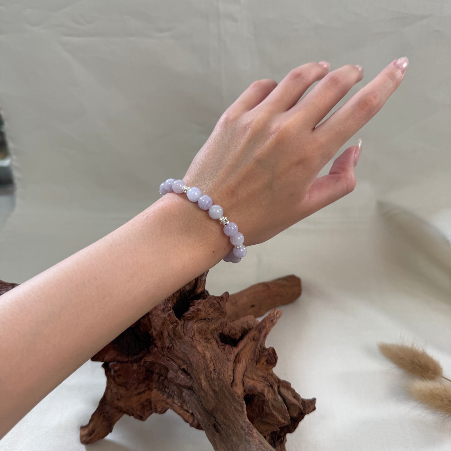 WISTERIA | Lavender Beaded Jadeite Bracelet II