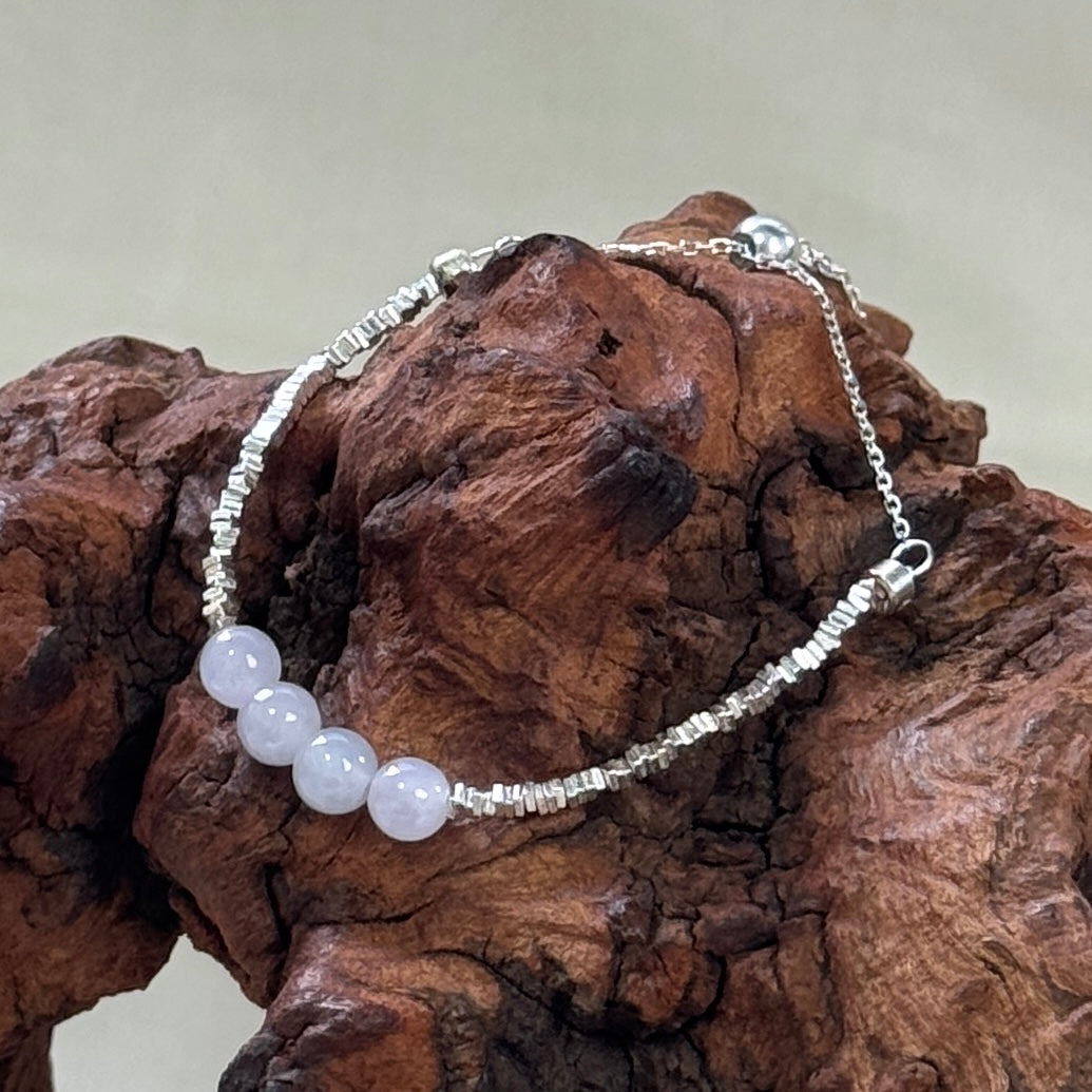WISTERIA | Quad Beaded Jadeite Bracelet