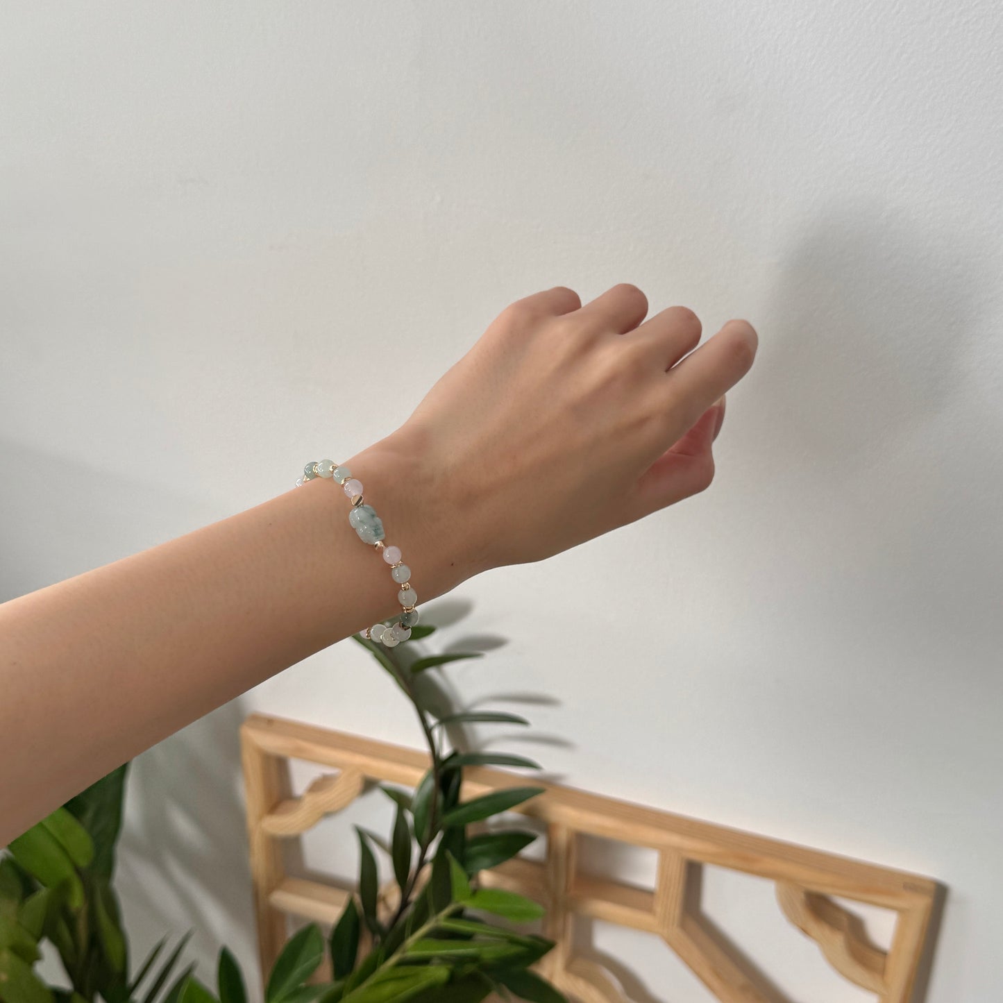 Fengyin Jadeite Pixiu Bracelet