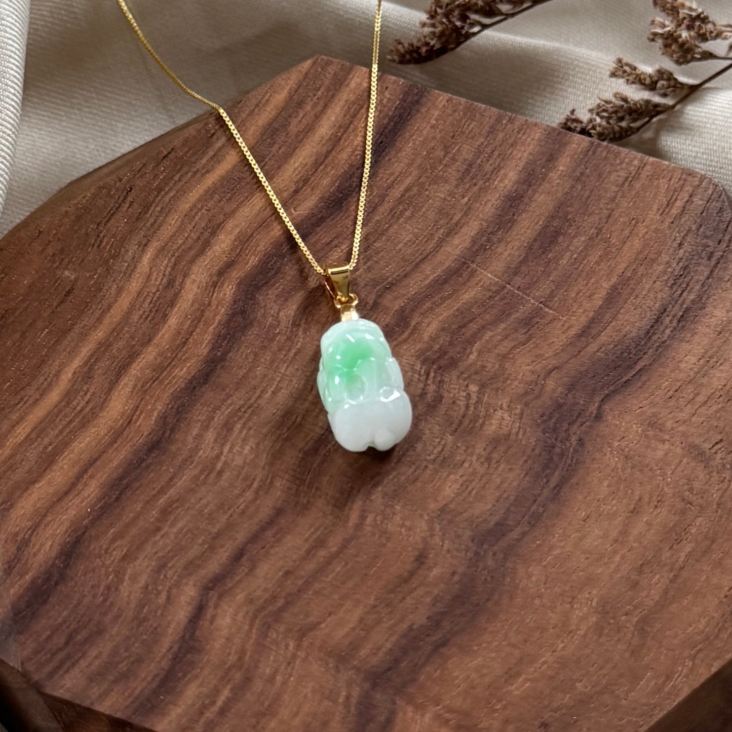 Pixiu Jadeite Necklace