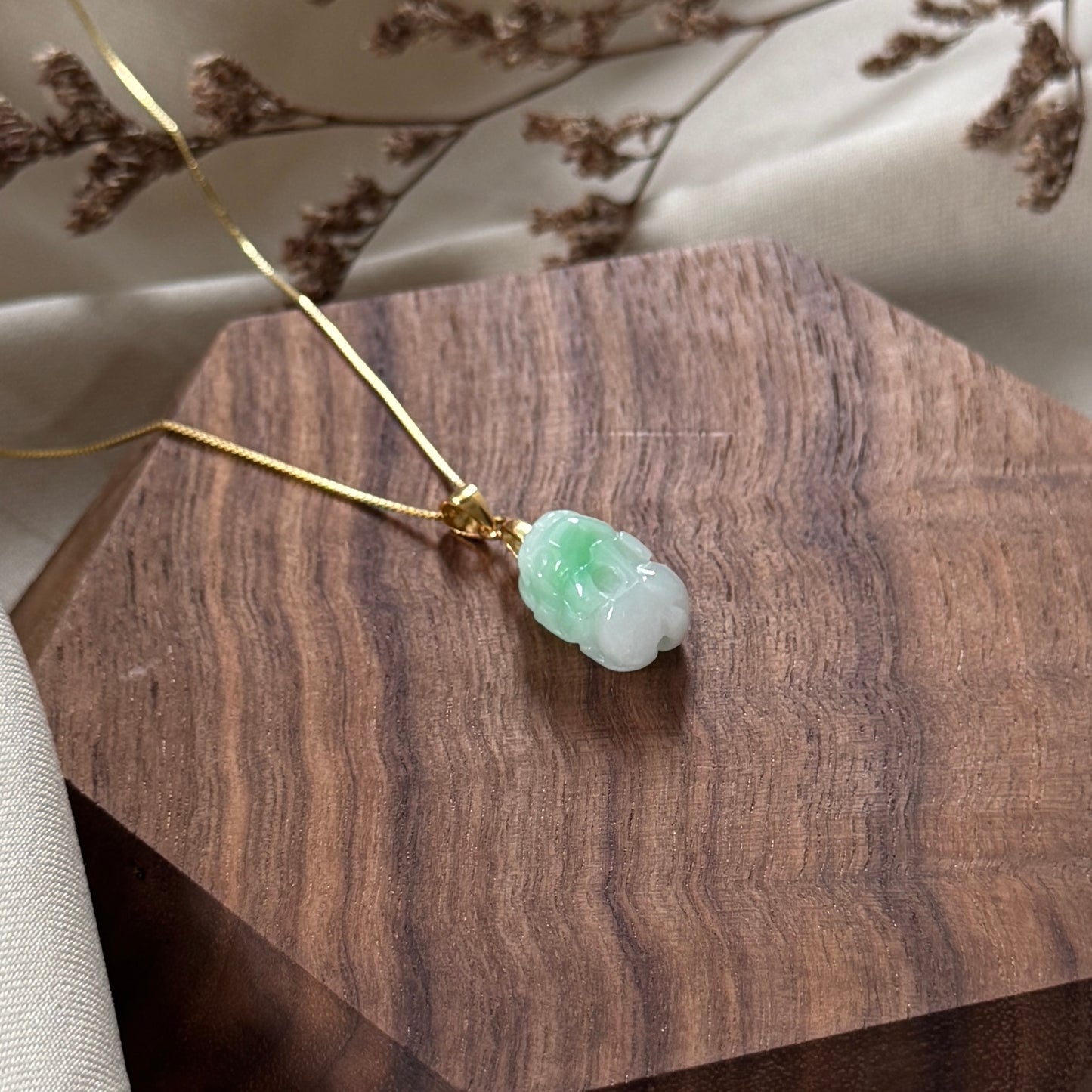 Pixiu Jadeite Necklace