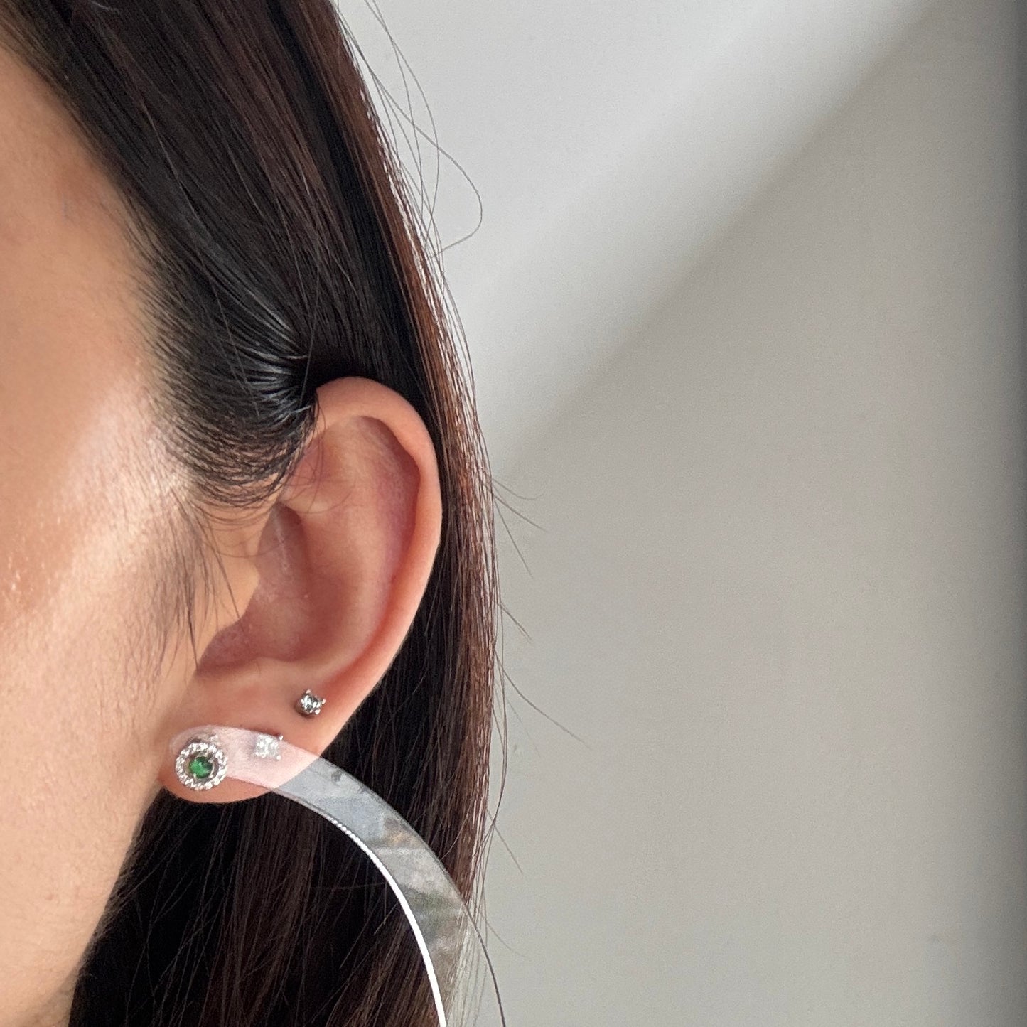 Halo Jadeite Earstuds