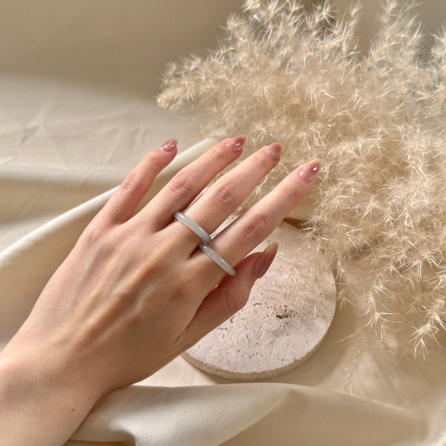 Mistveil Jadeite Rings