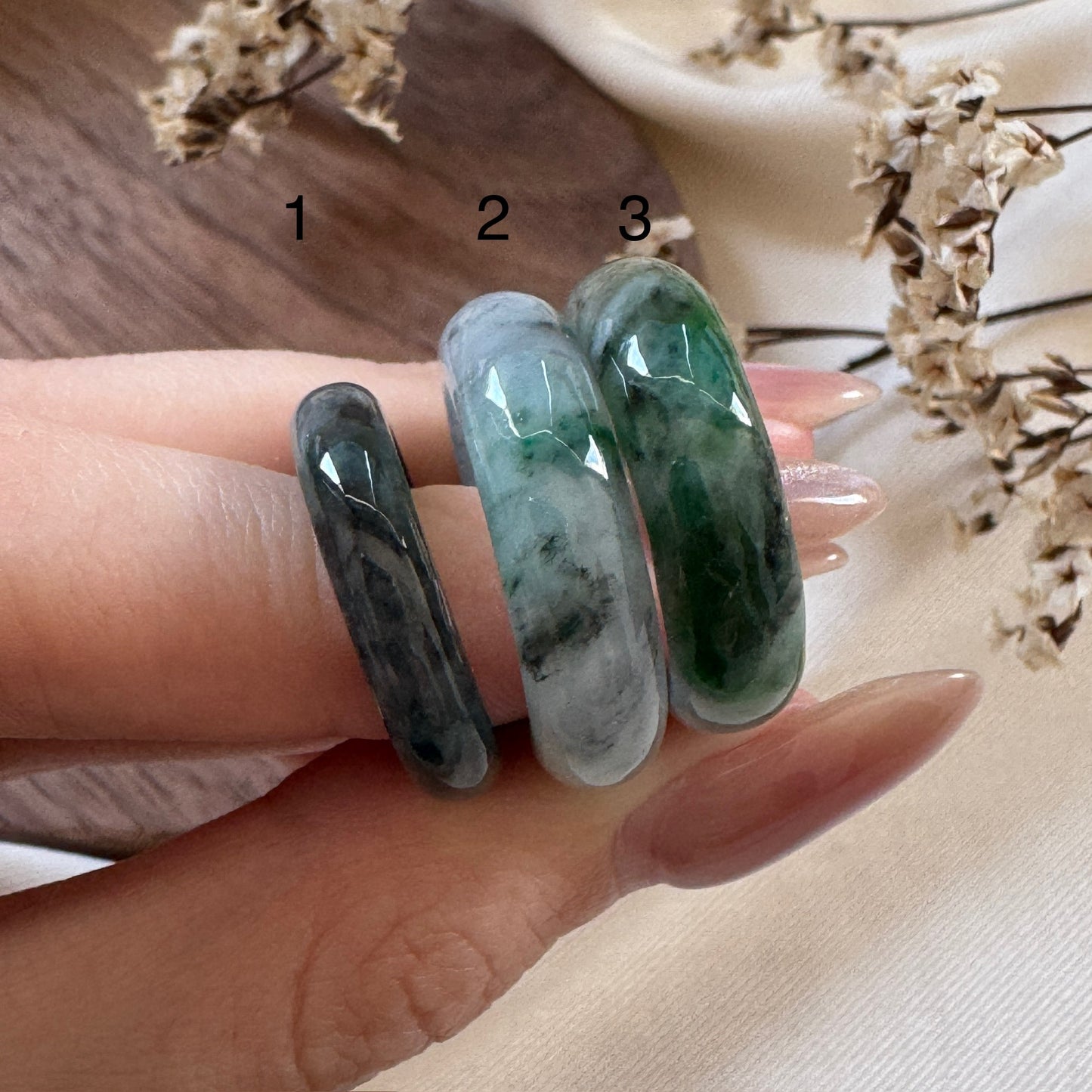 Ashfern Jadeite Rings