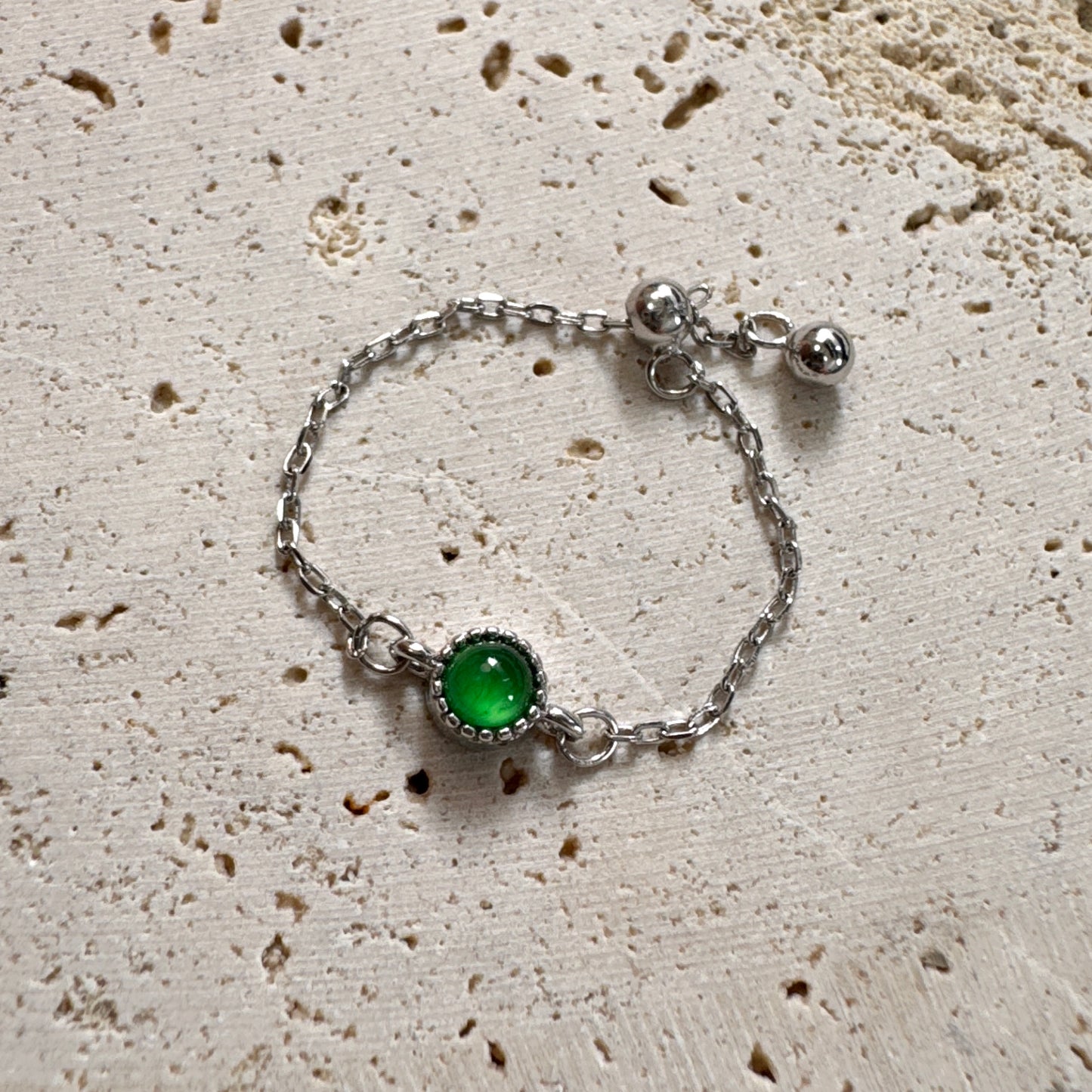 SUMMER | Chain Jadeite Ring
