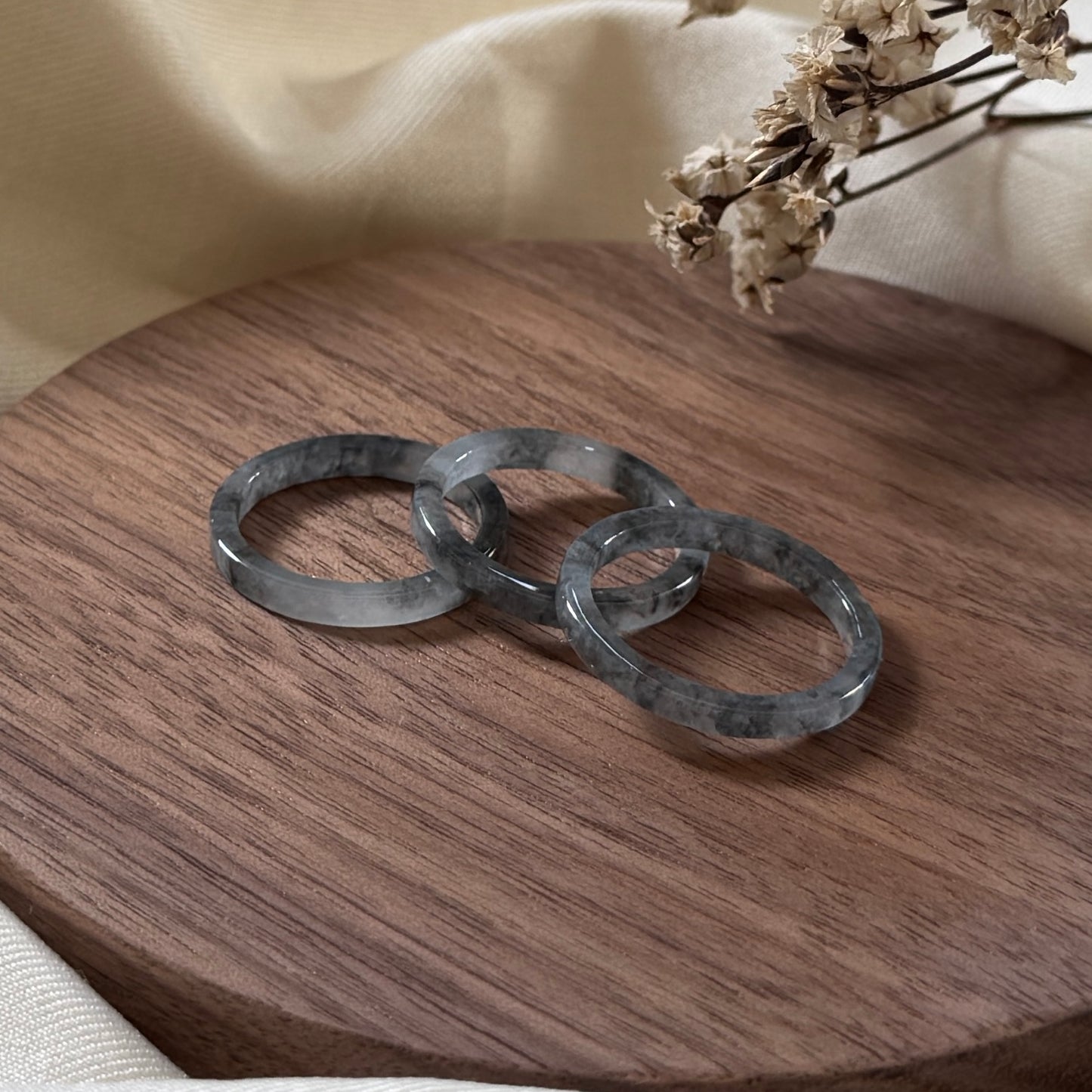 Ashline Jadeite Rings