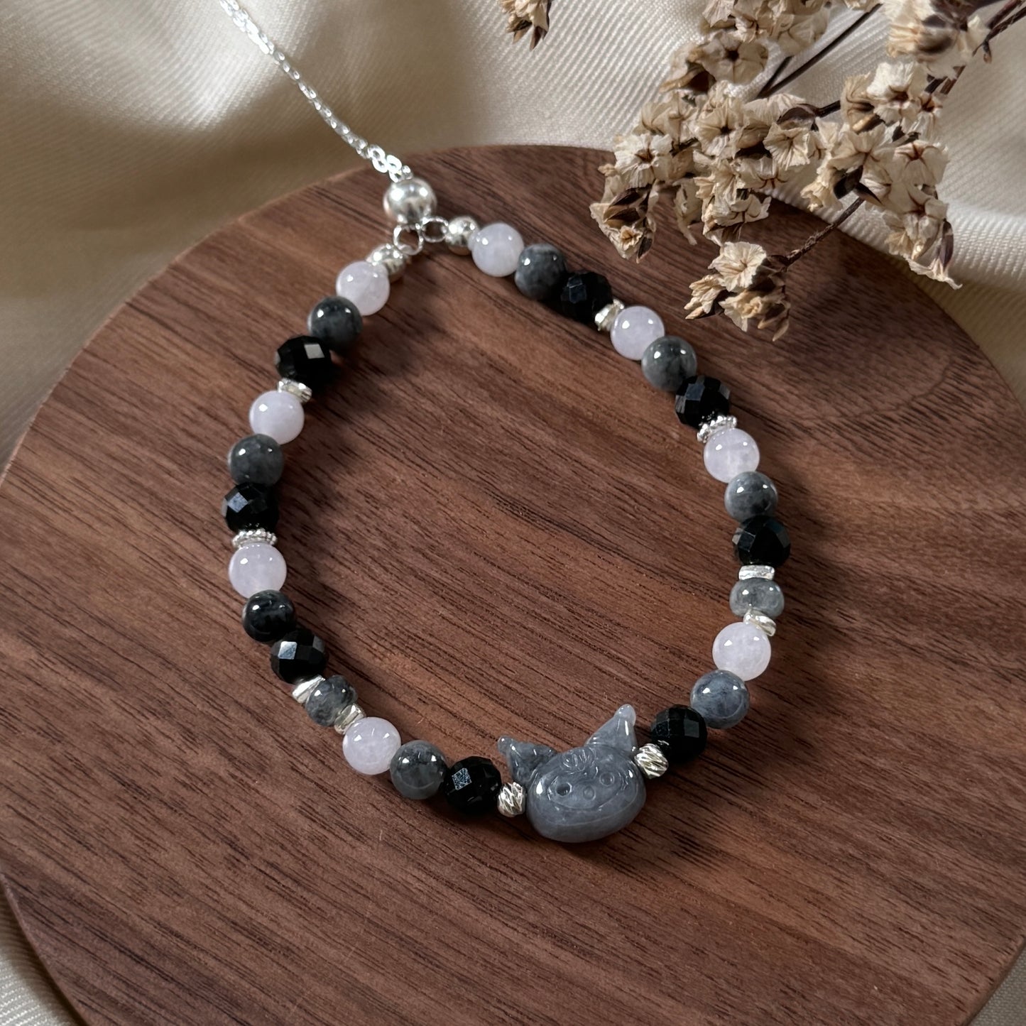 Kuromi Jadeite Bracelet