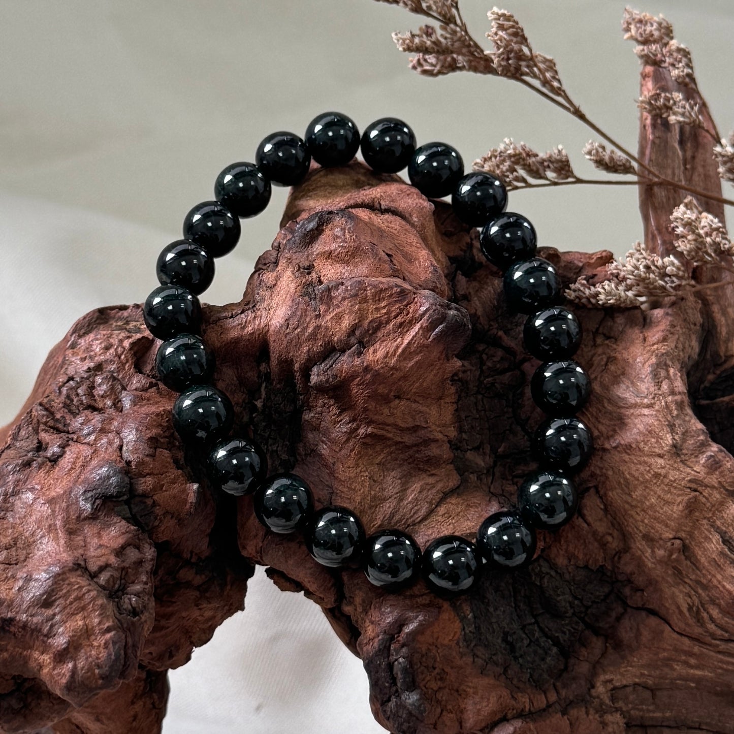 Raven Jadeite Bracelet