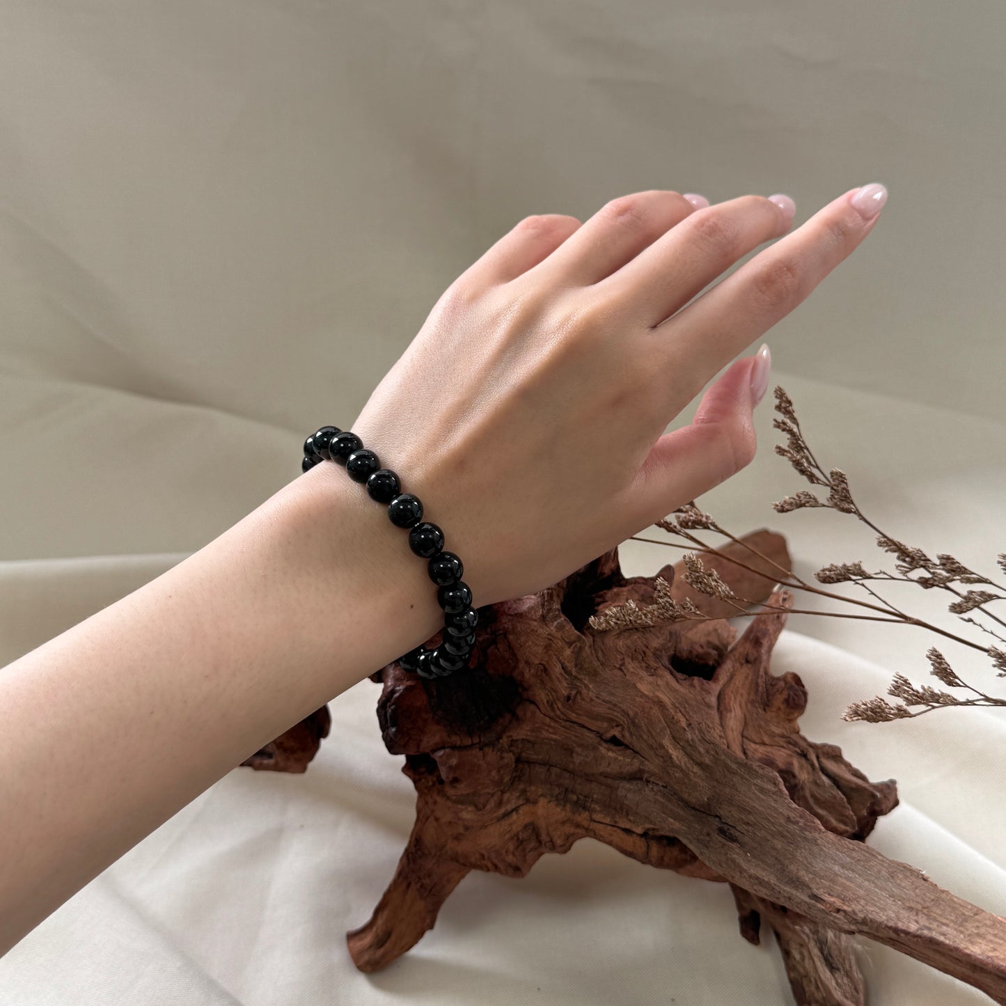 Raven Jadeite Bracelet