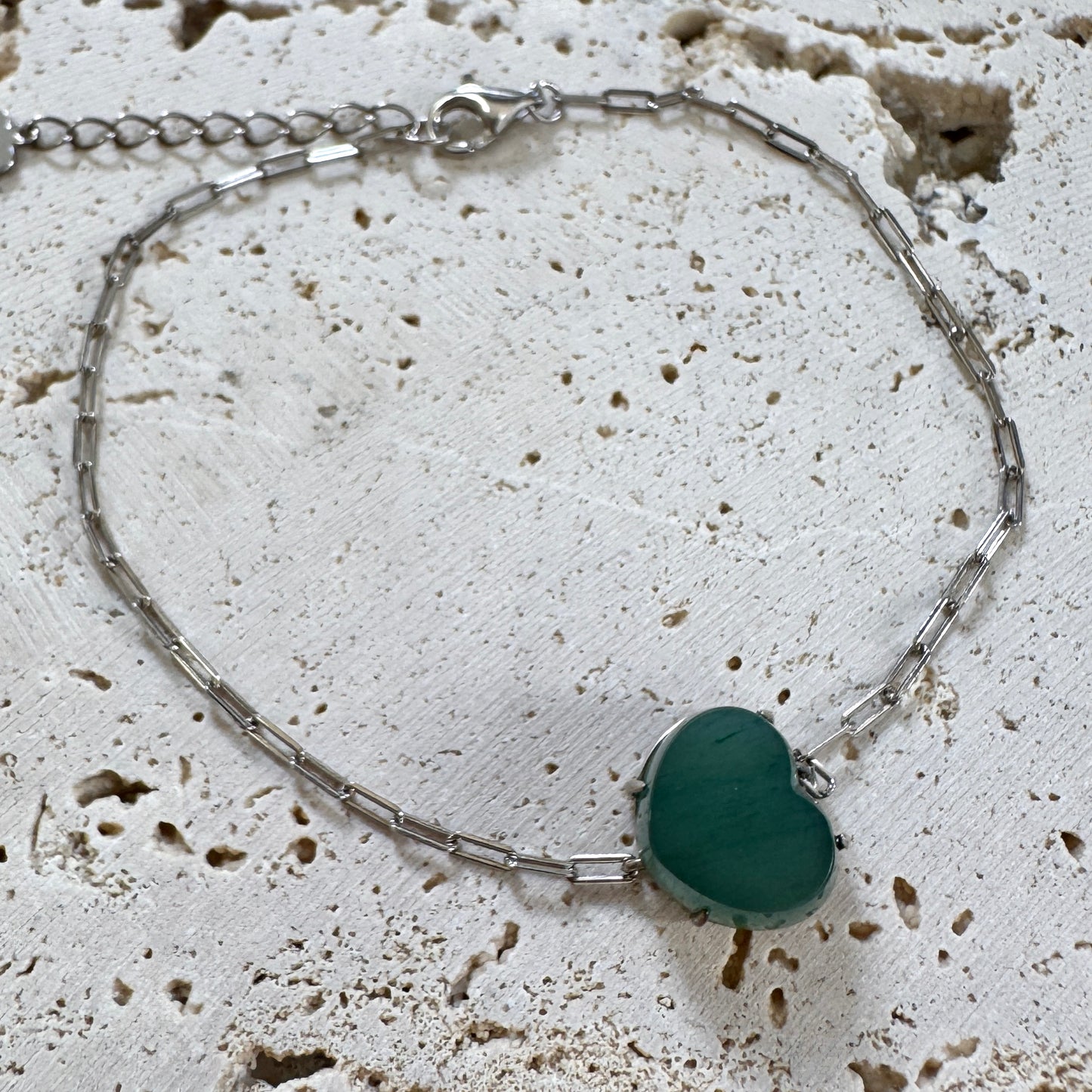 BLEU | Heart Jadeite Bracelet