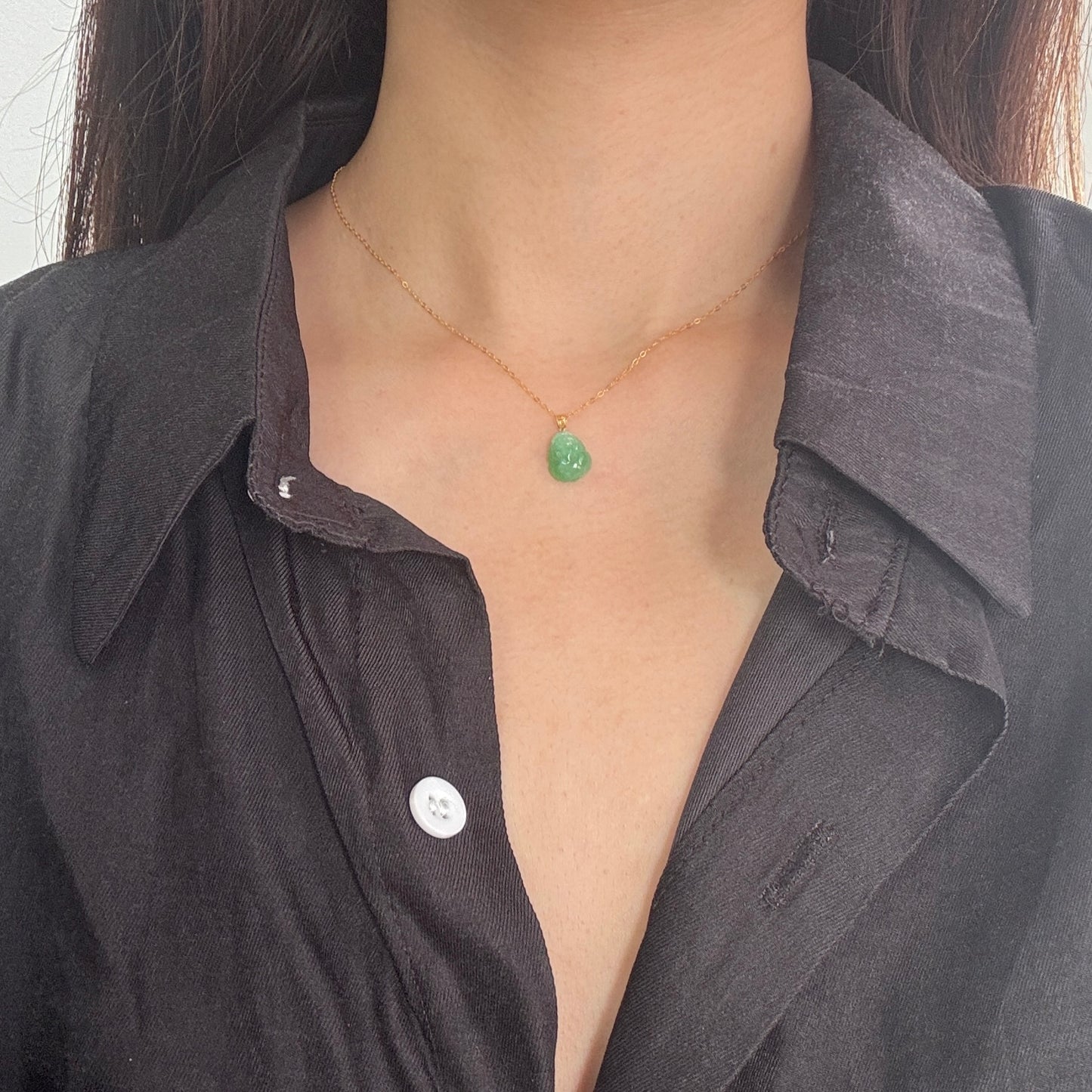 18k Pixiu Jadeite Pendant