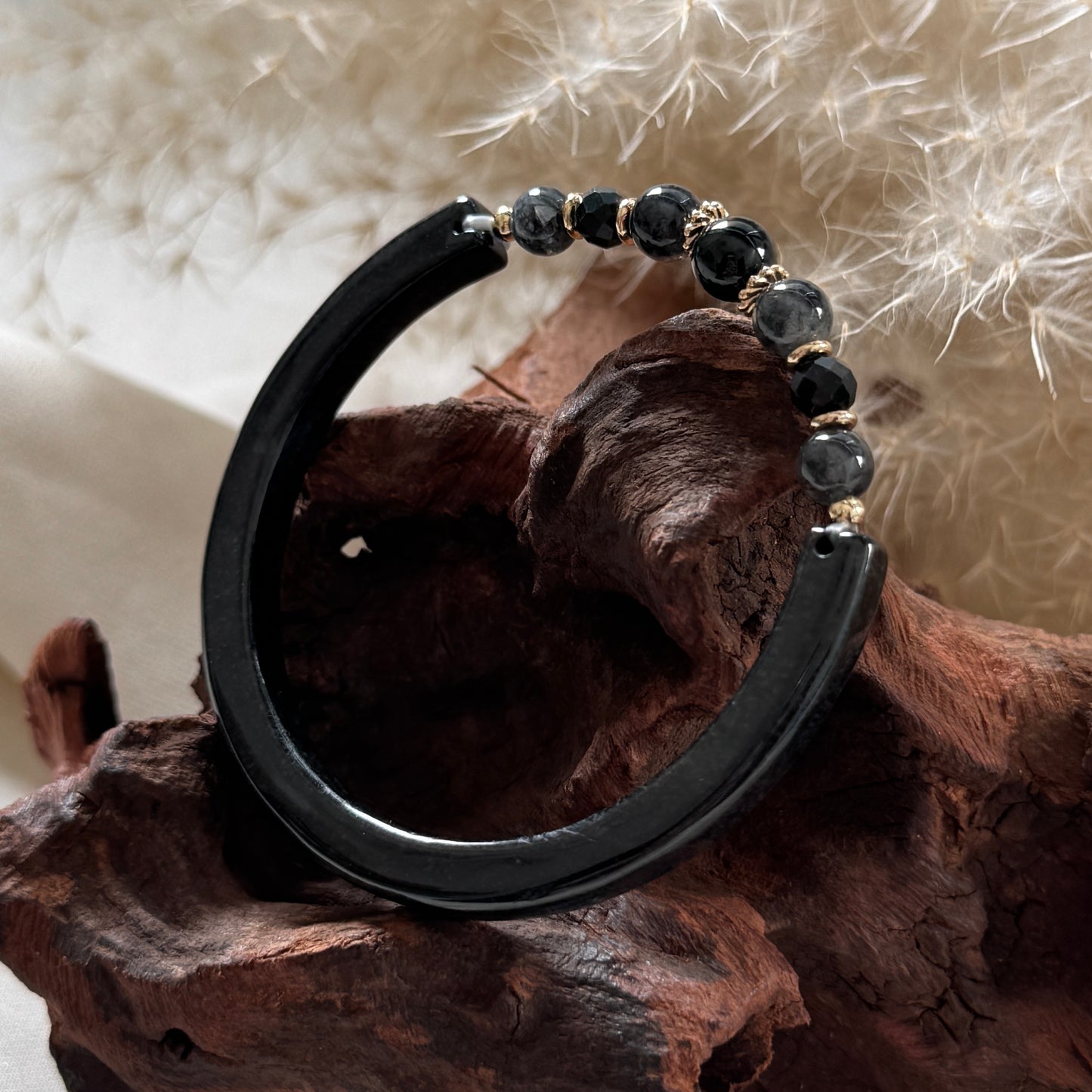 Axis Jadeite Half-Bangle Bracelet