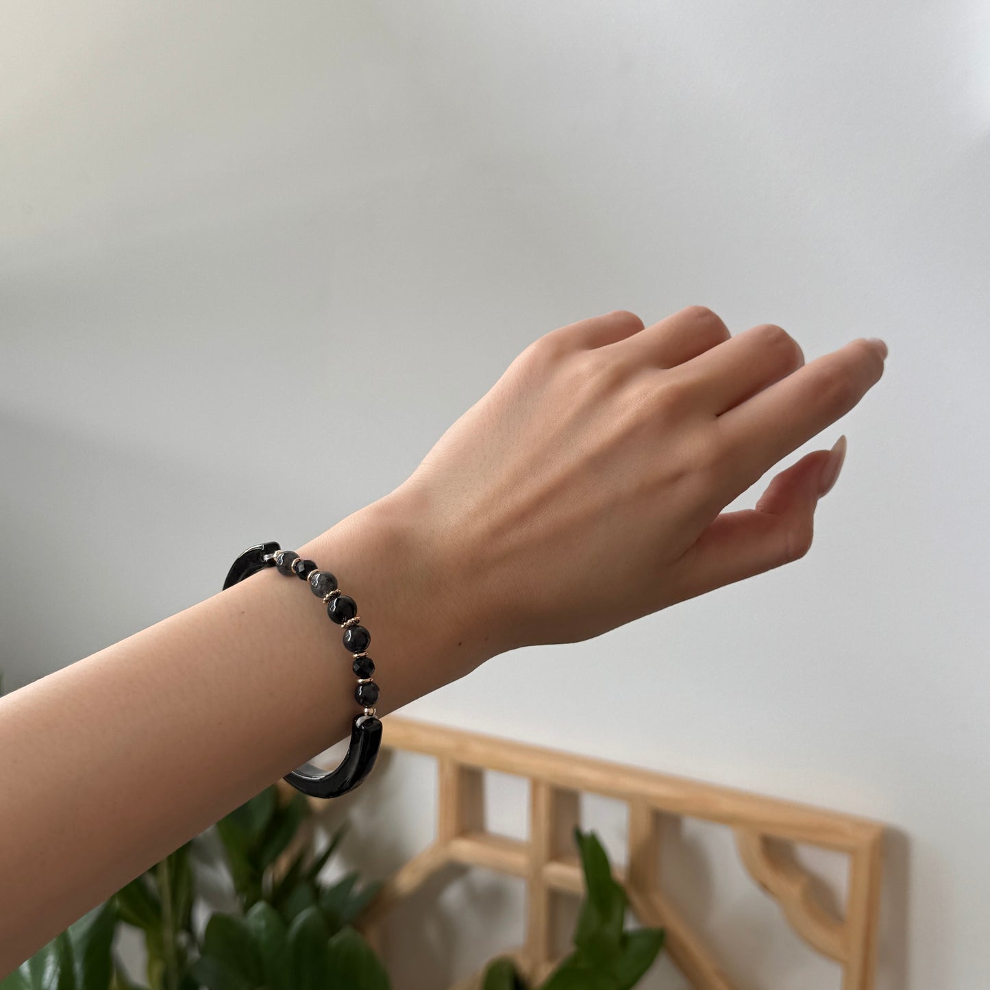 Axis Jadeite Half-Bangle Bracelet
