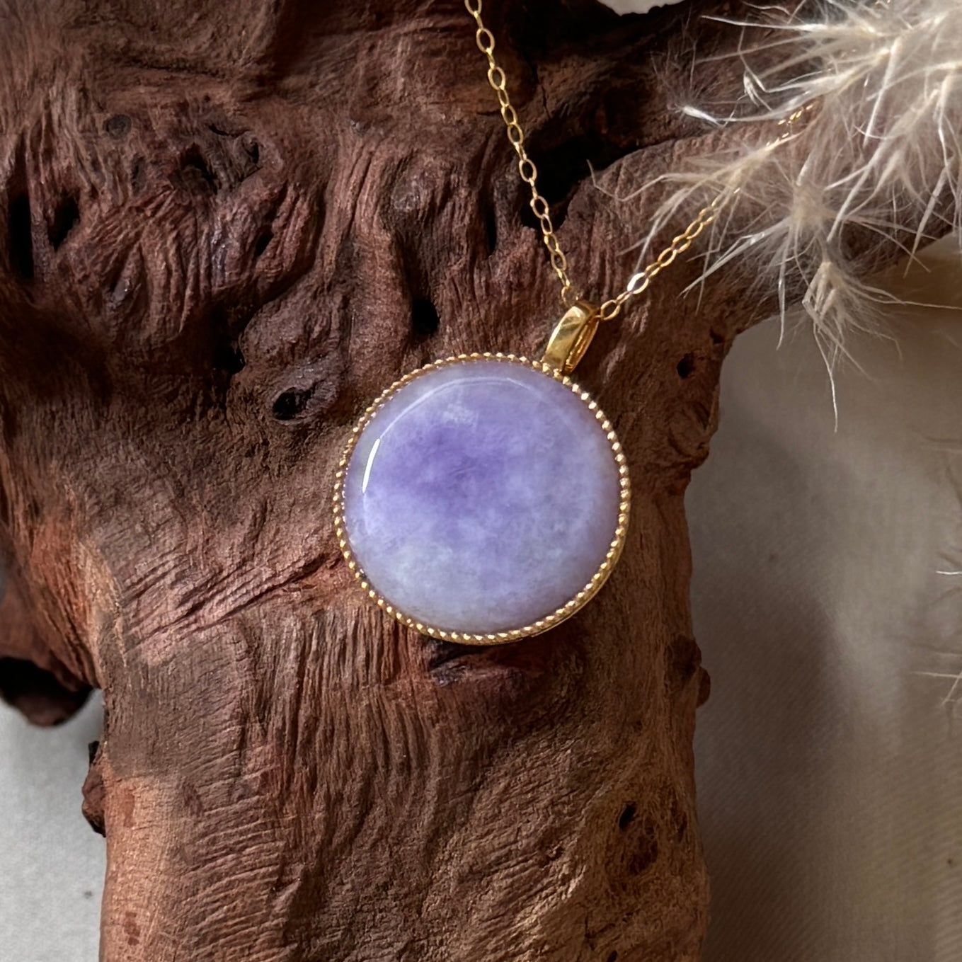 18k Yrene Jadeite Pendant