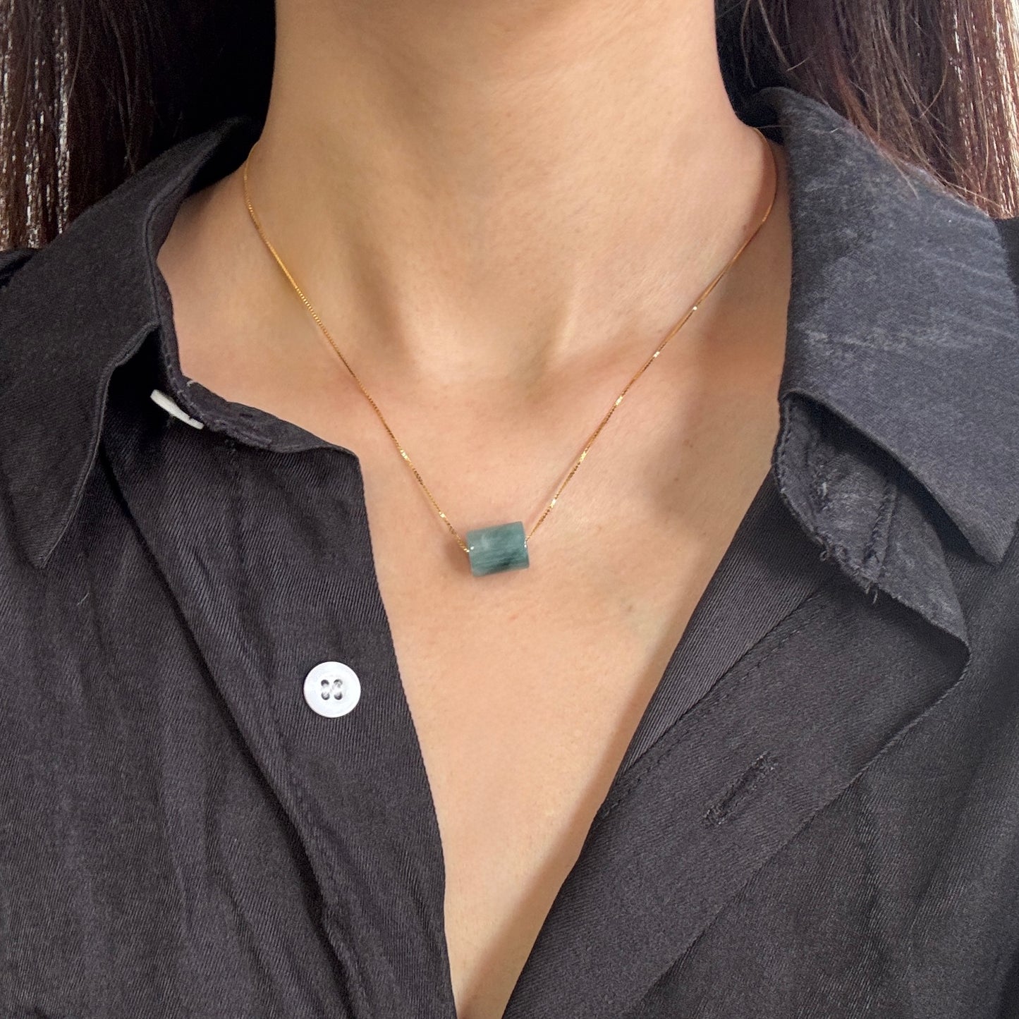 Moss Jadeite Necklace