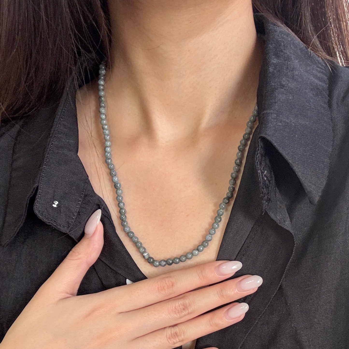 Kern Beaded Jadeite Necklace