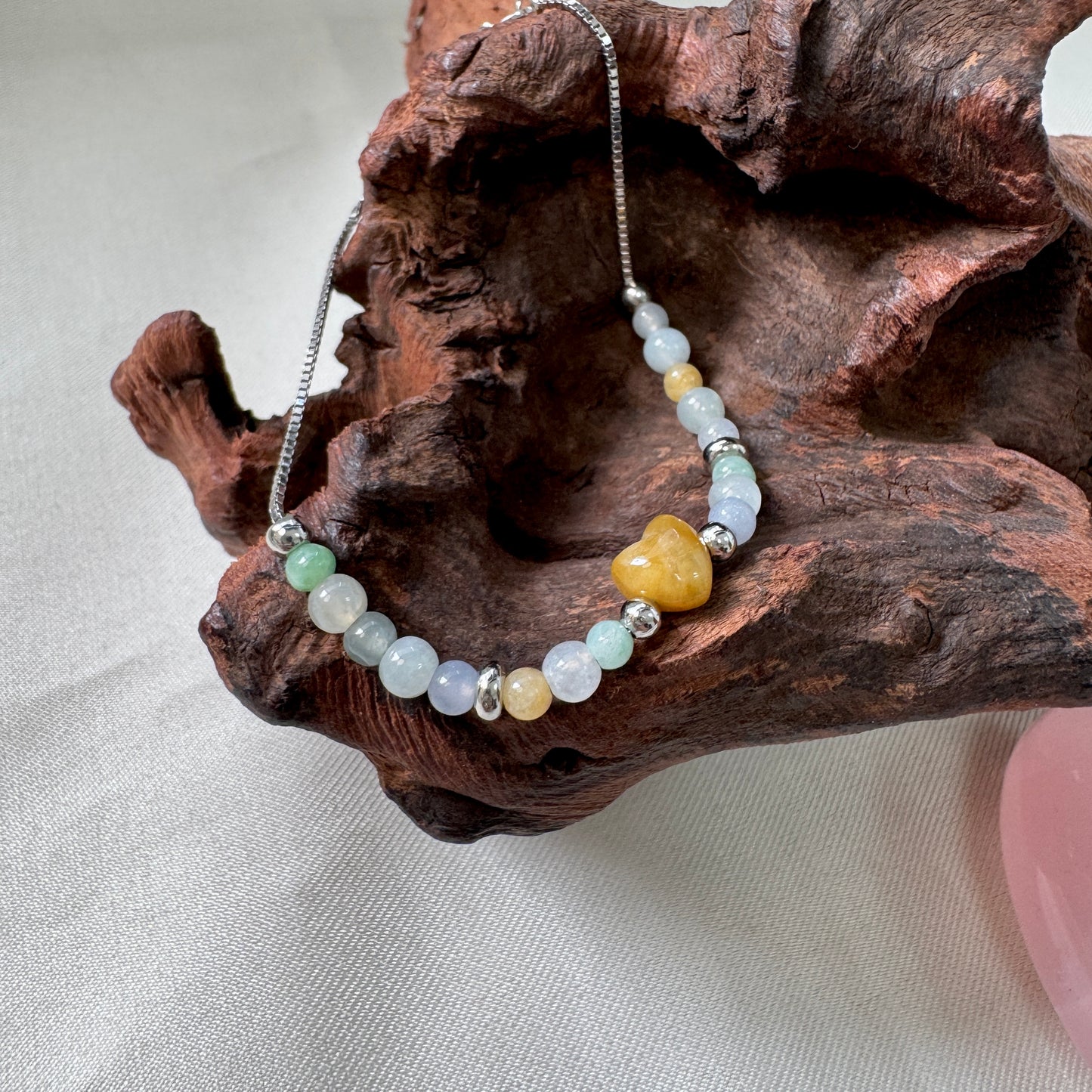 XOXO | Multi-coloured Beaded Jadeite Bracelet
