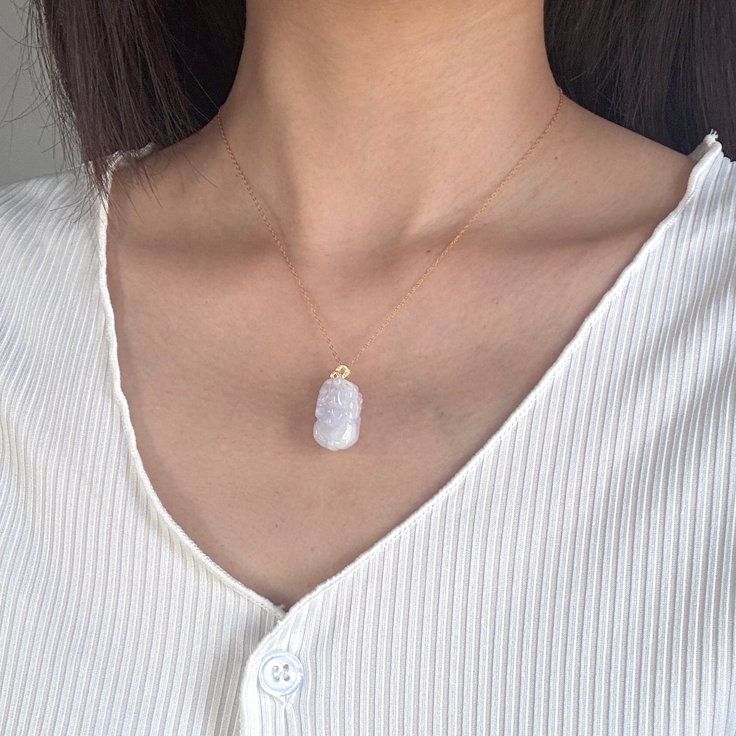 Pixiu Jadeite Necklace