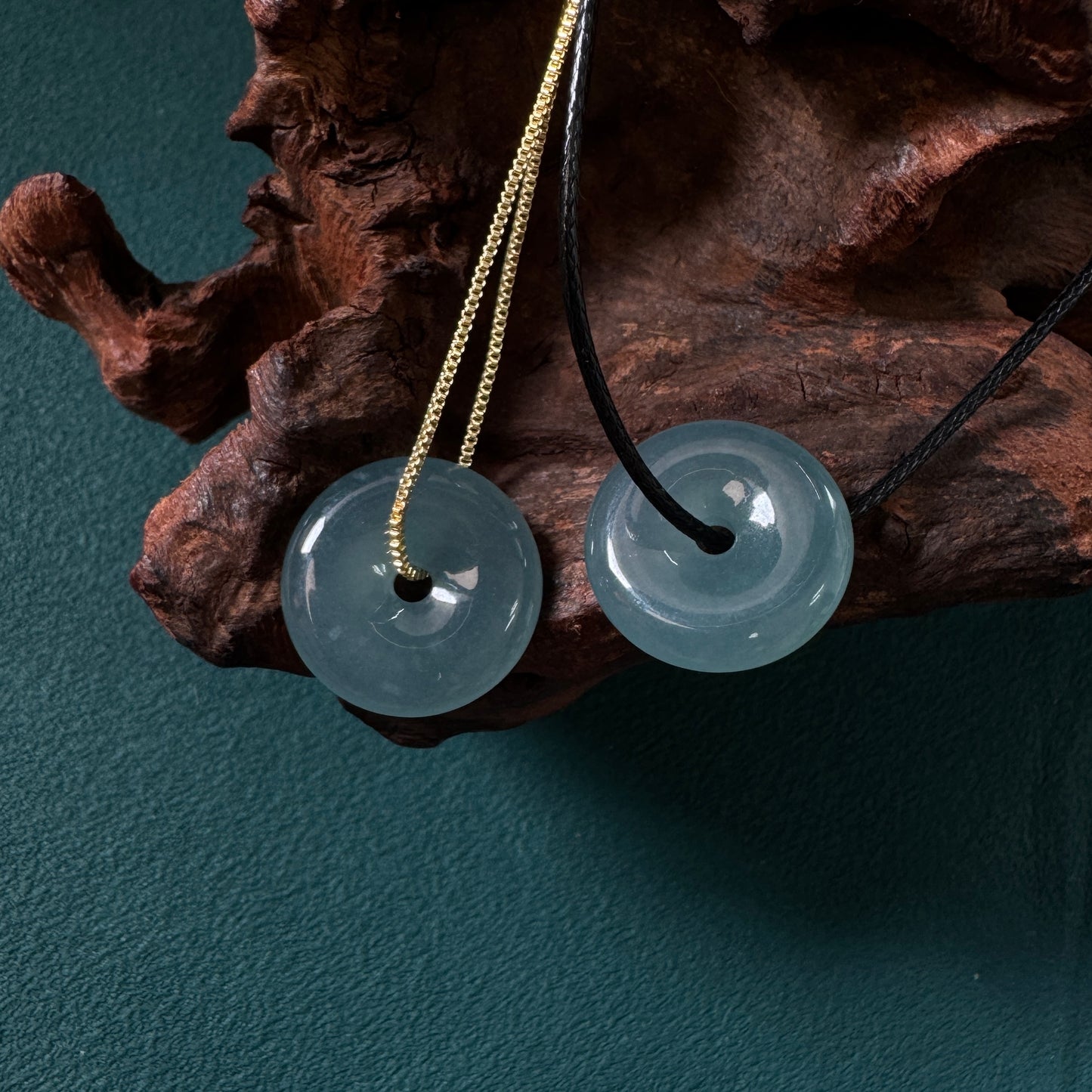 DUET | Blue Doughnut Jadeite Necklace