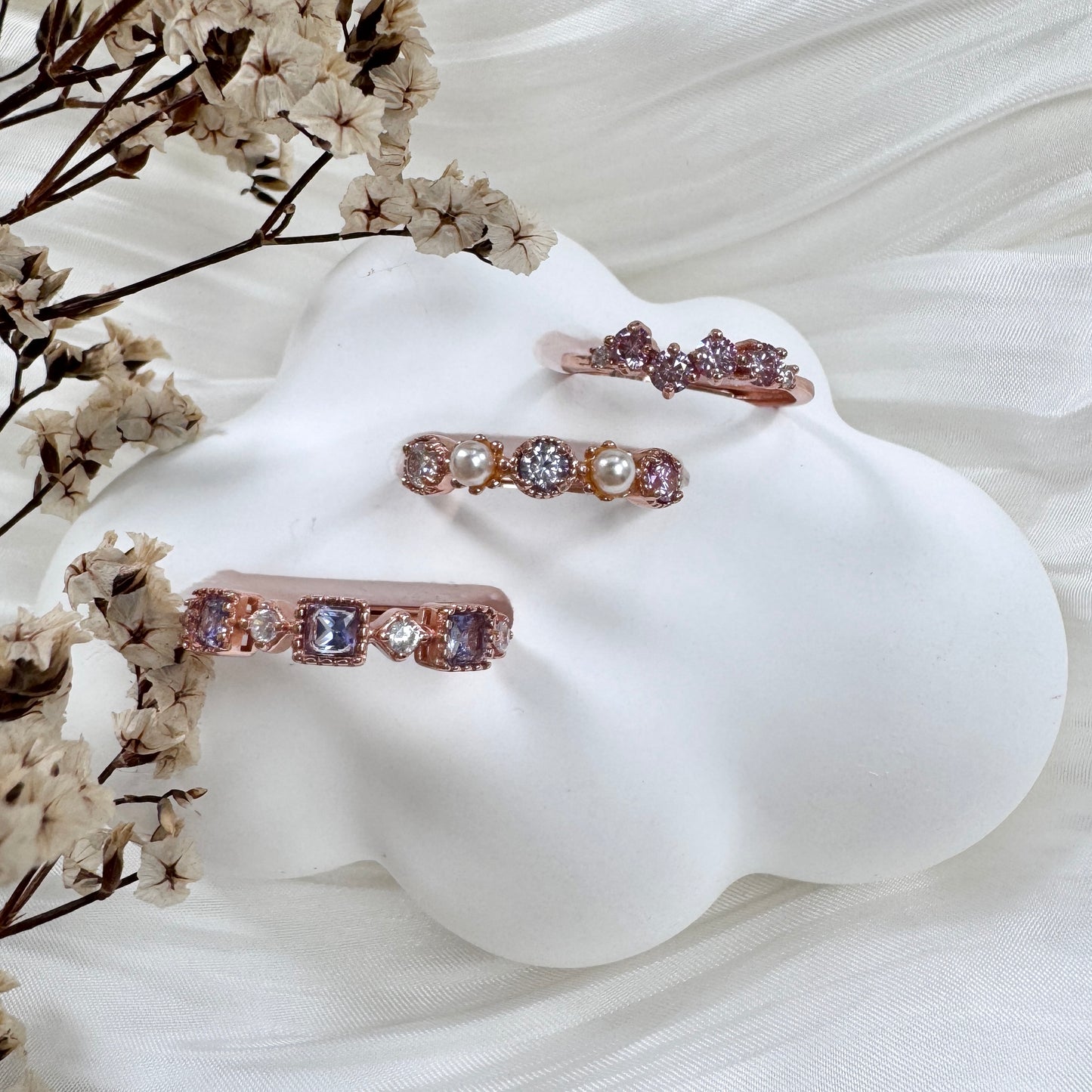 Blush Pavé Trio
