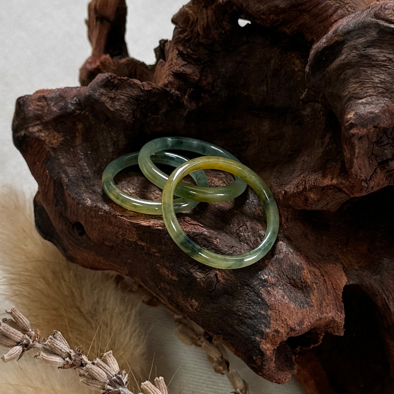 Willow Jadeite Rings