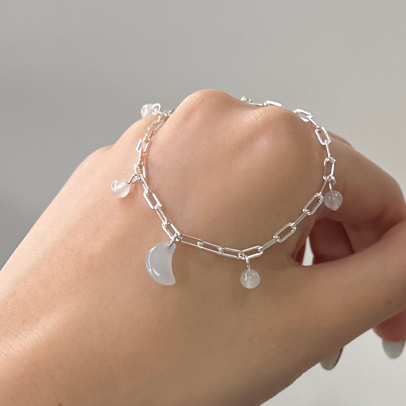 Crescent Jadeite Bracelet