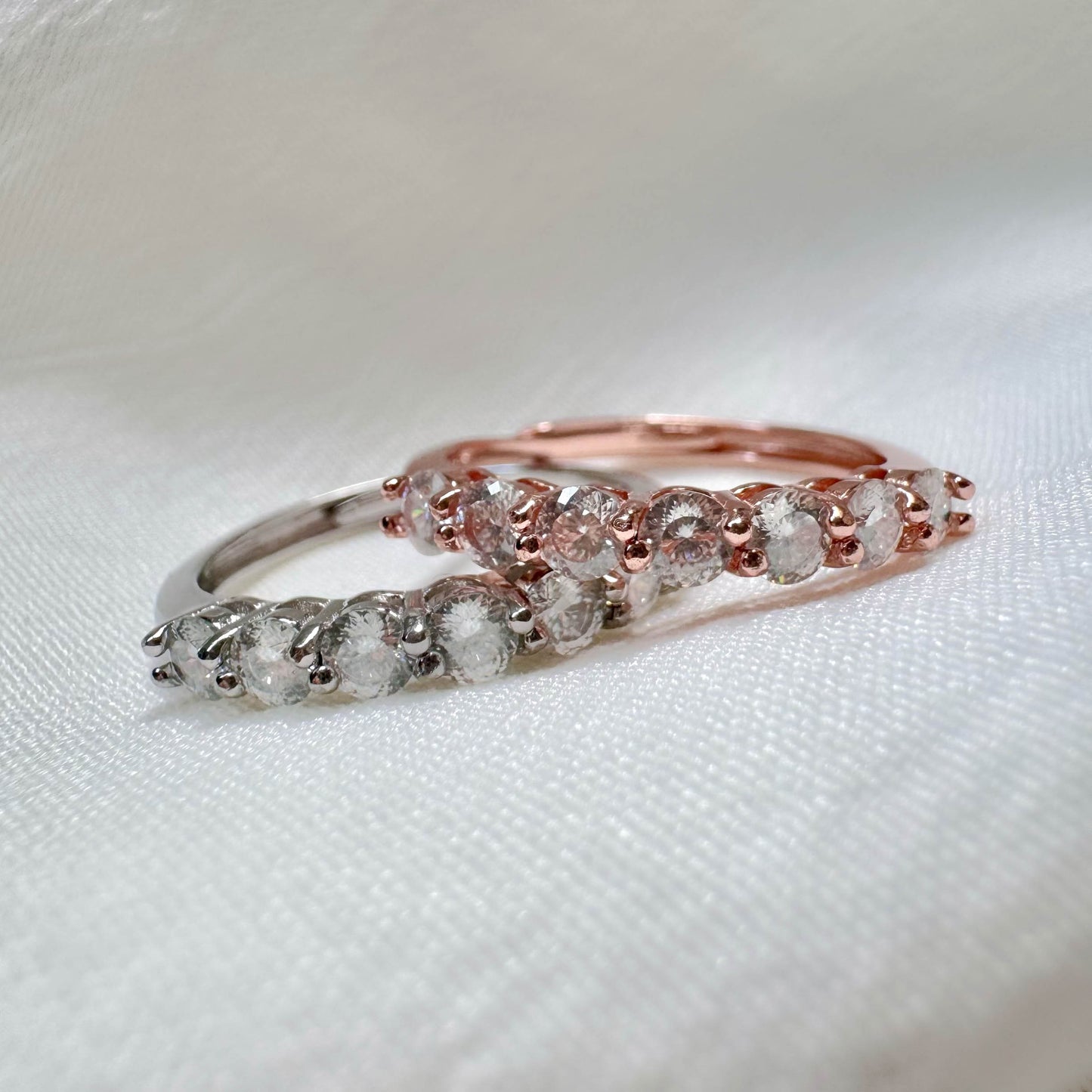 Anastasia Moissanite Pave Ring