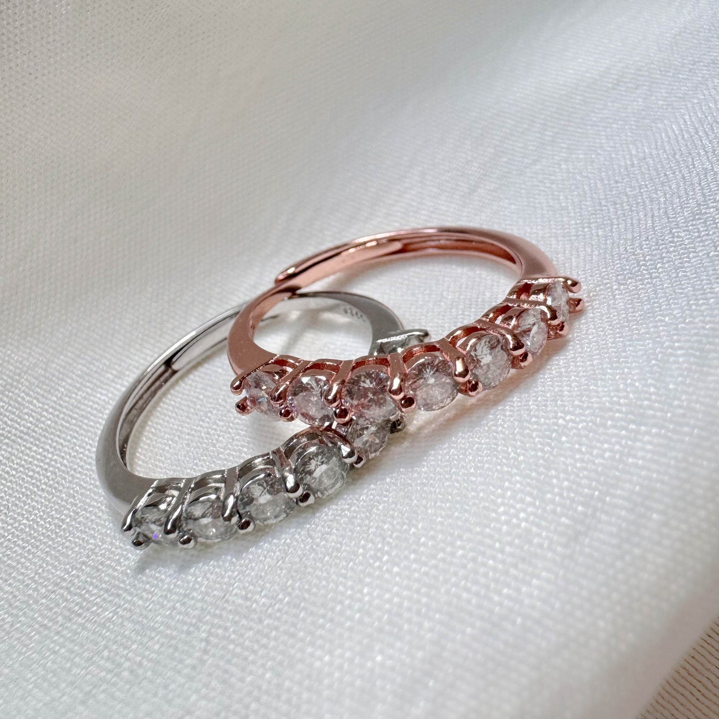 Anastasia Moissanite Pave Ring