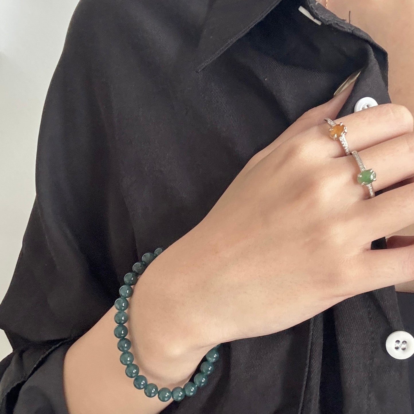 Minimalist Jadeite Rings