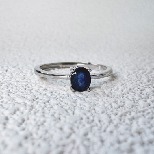 Nocturne Oval Sapphire Ring