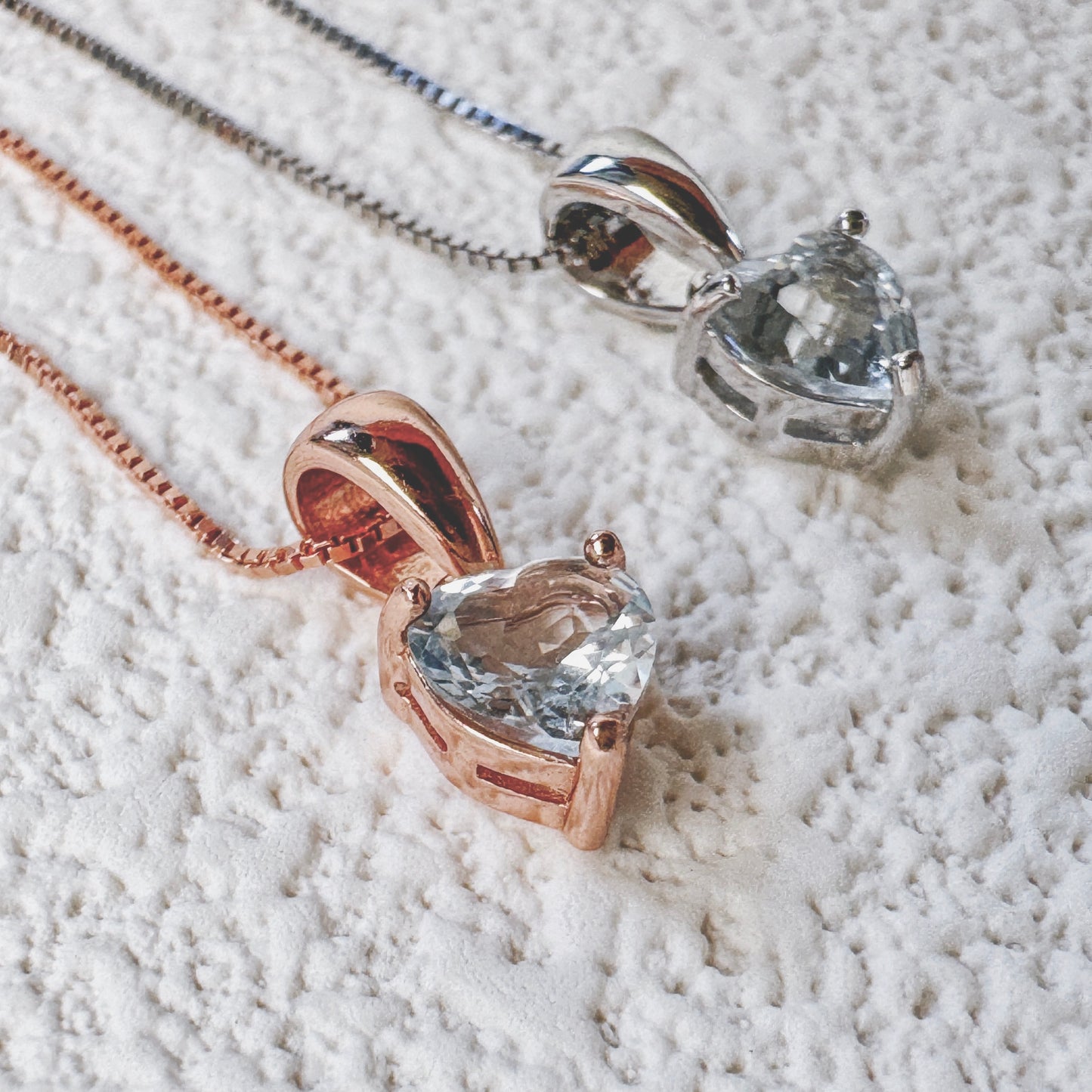 Lumia Heart Aquamarine Necklace