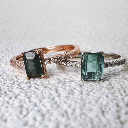 Terra Emerald-Cut Tourmaline Ring