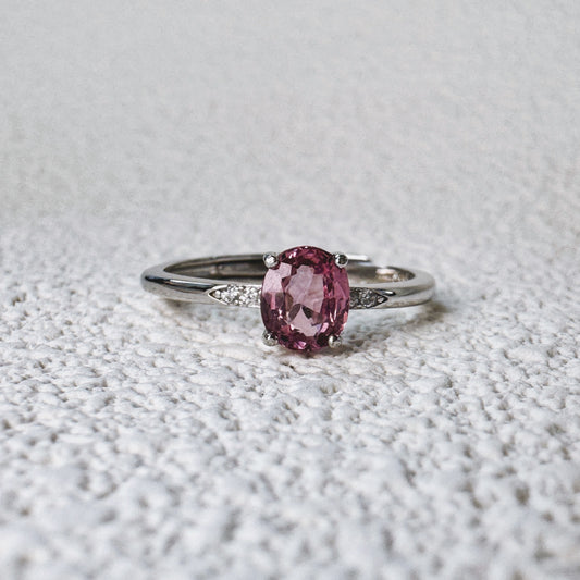 Roselle Oval Spinel Ring