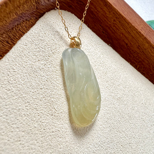 18k Marine Jadeite Pendant