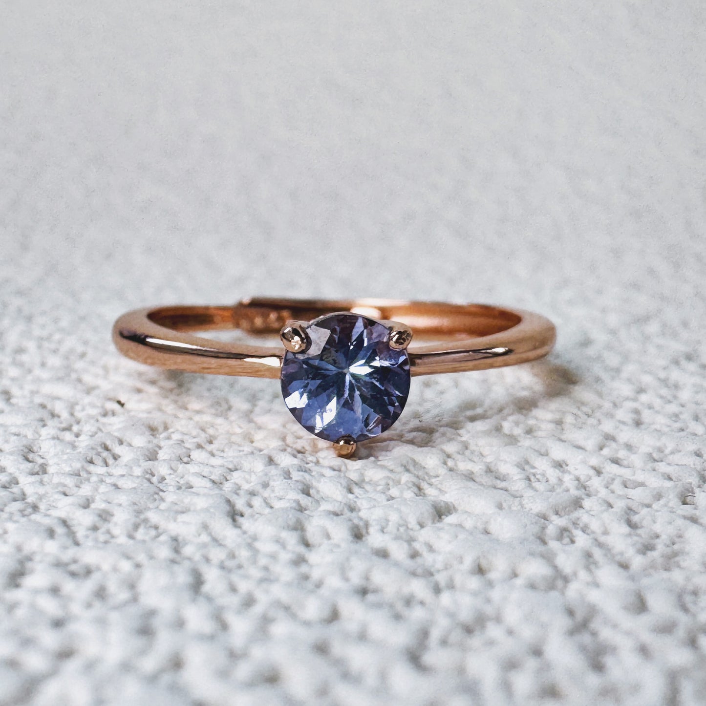 Violet Tanzanite Ring