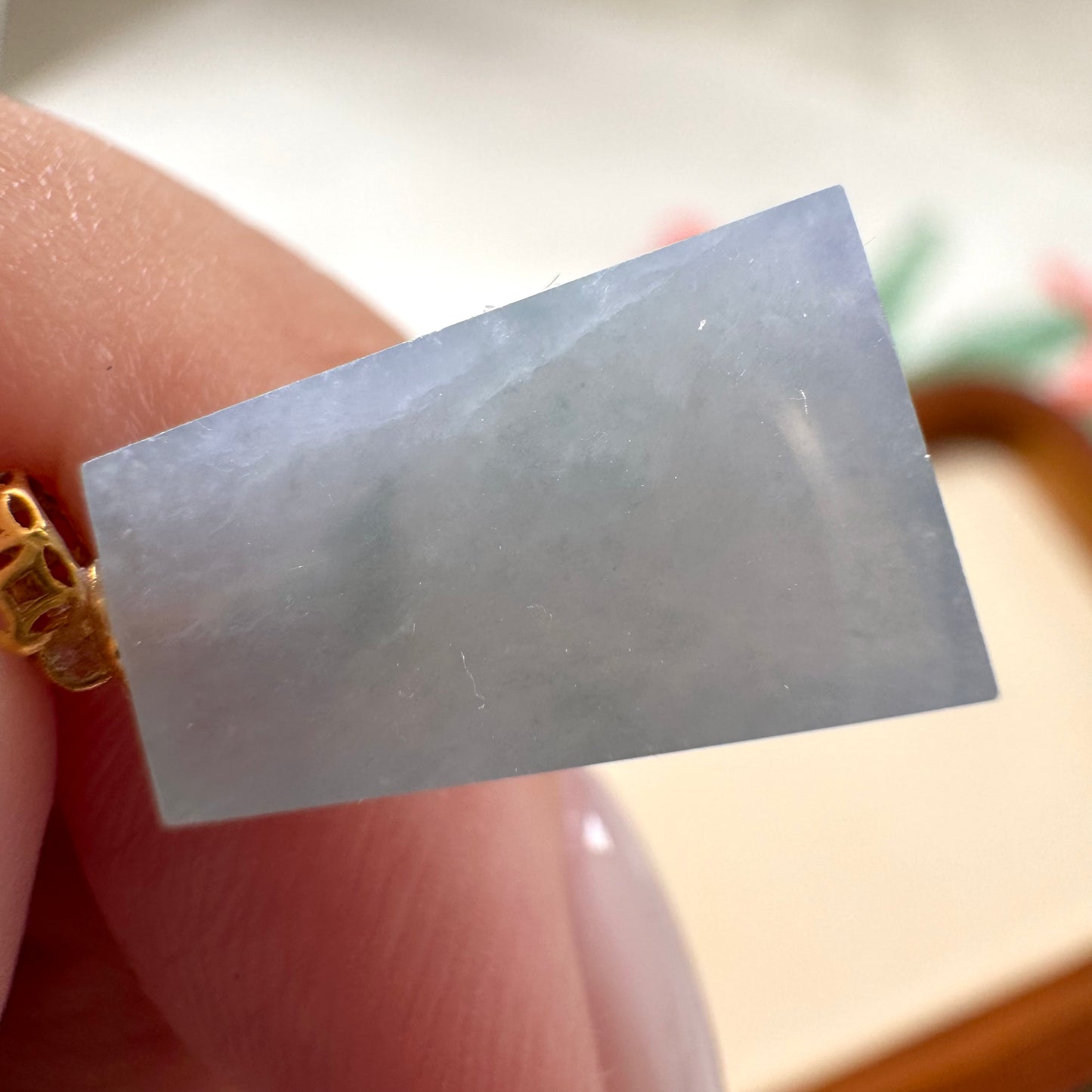 18k Lavender Jadeite Pendant