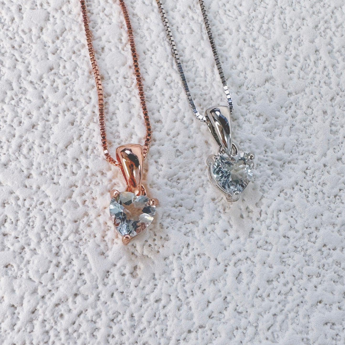 Lumia Heart Aquamarine Necklace