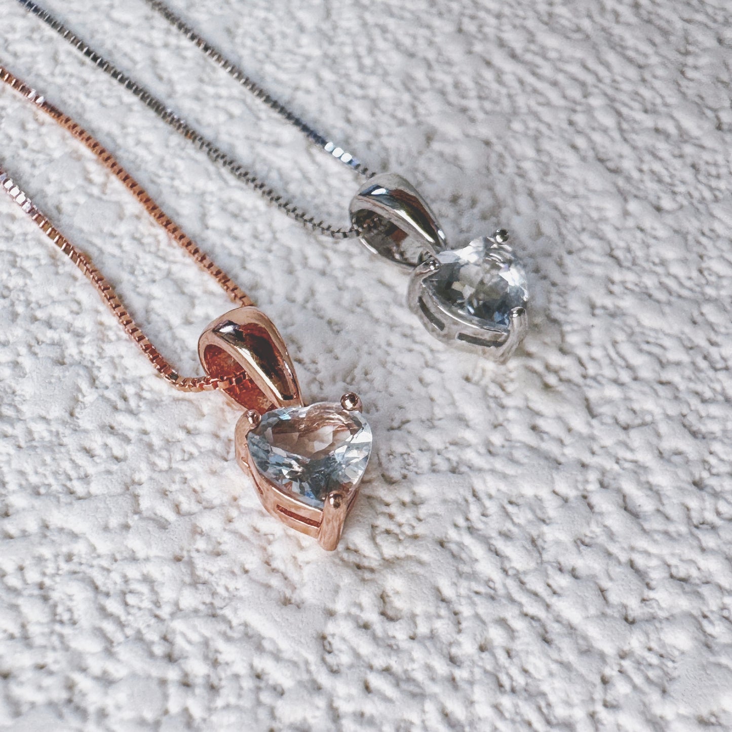 Lumia Heart Aquamarine Necklace