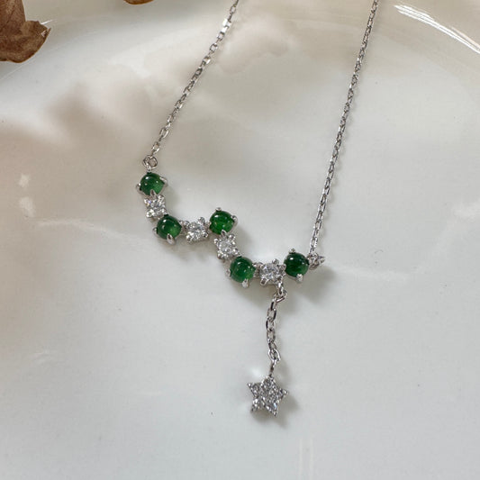 DEW | Constellation Drop Jadeite Necklace