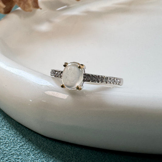 DEW | Icy Jadeite Ring (I)