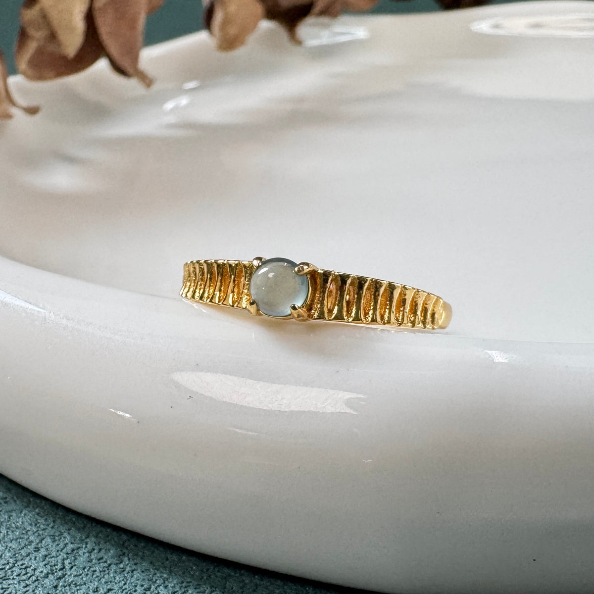 DEW | Blue Jadeite Ring