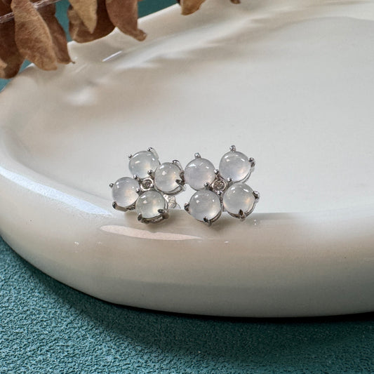 DEW | Clover Jadeite Earstuds