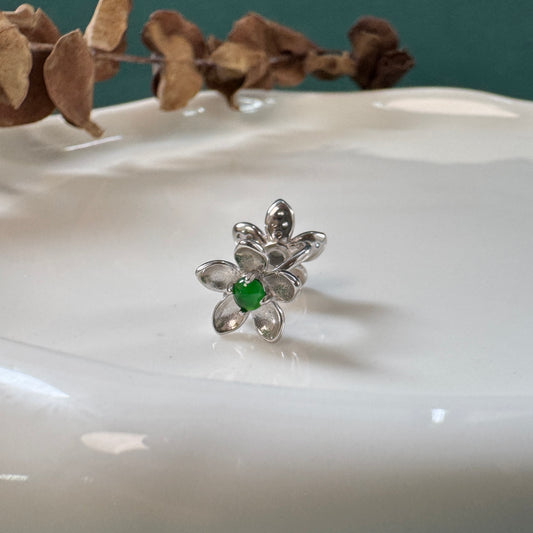 DEW | Duo Floral Jadeite Ear Cuff