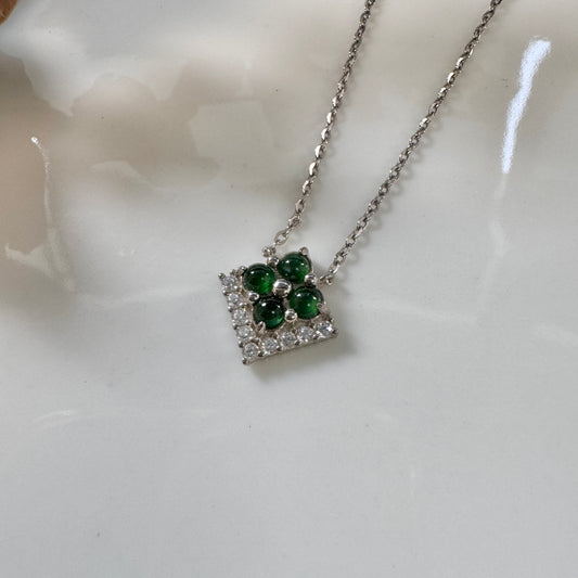 DEW | Facet Cluster Jadeite Necklace