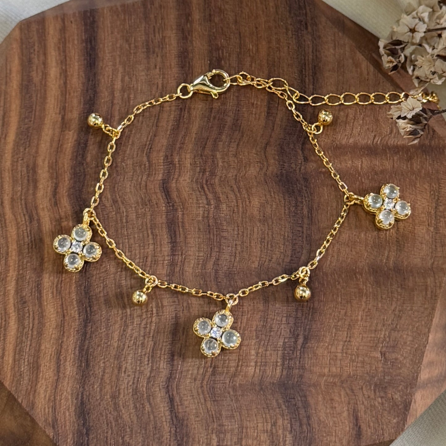 Cleo Jadeite Bracelet