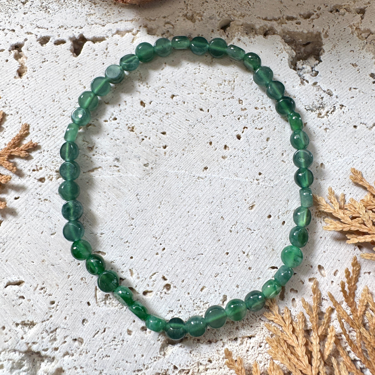 AUTUMN | Pebble Jadeite Beaded Bracelet