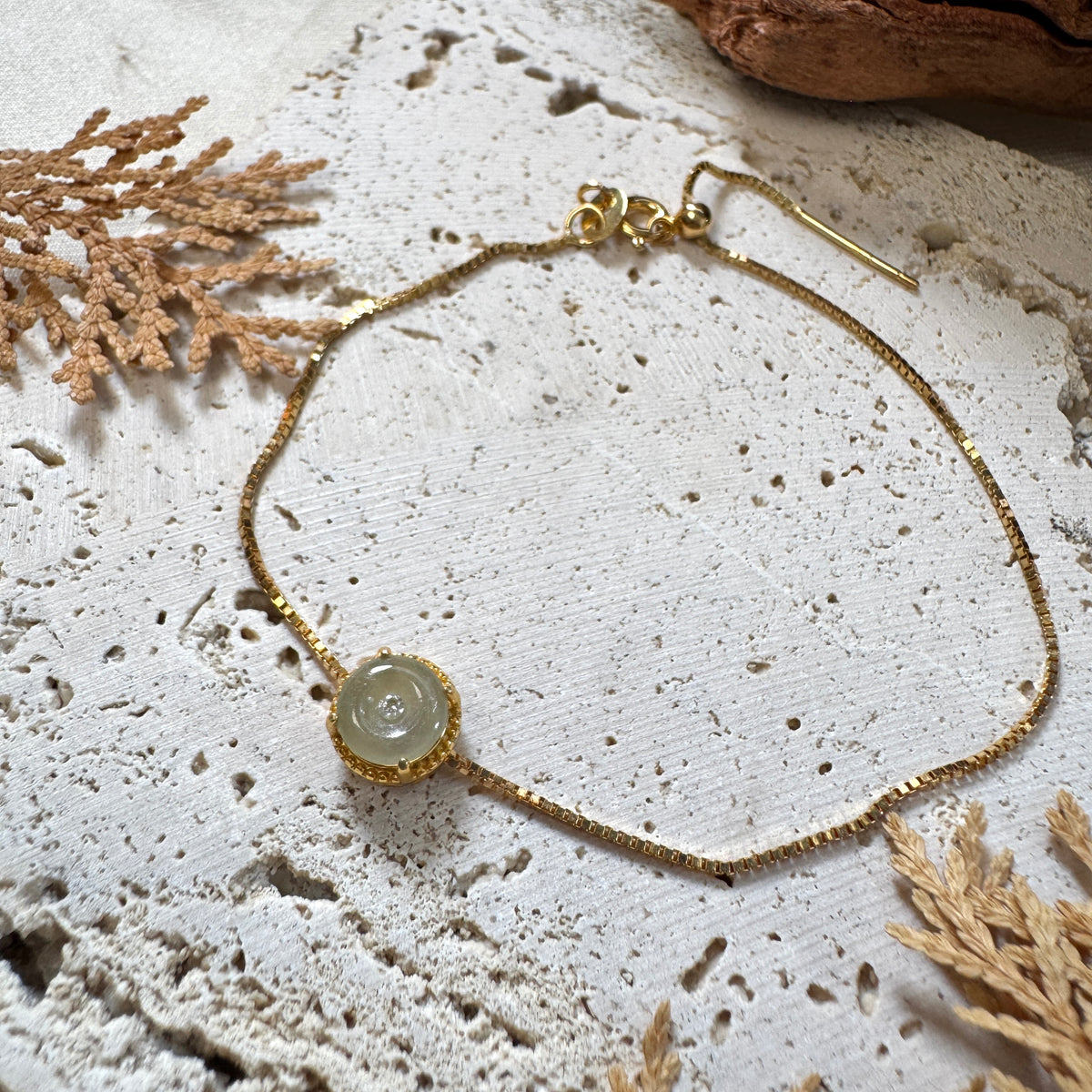 AUTUMN | Petite Doughnut Jadeite Bracelet