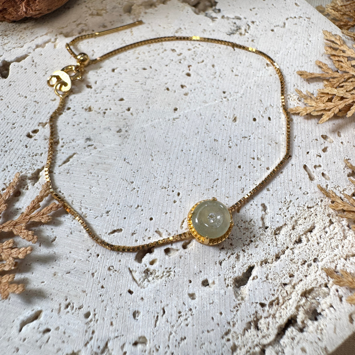 AUTUMN | Petite Doughnut Jadeite Bracelet