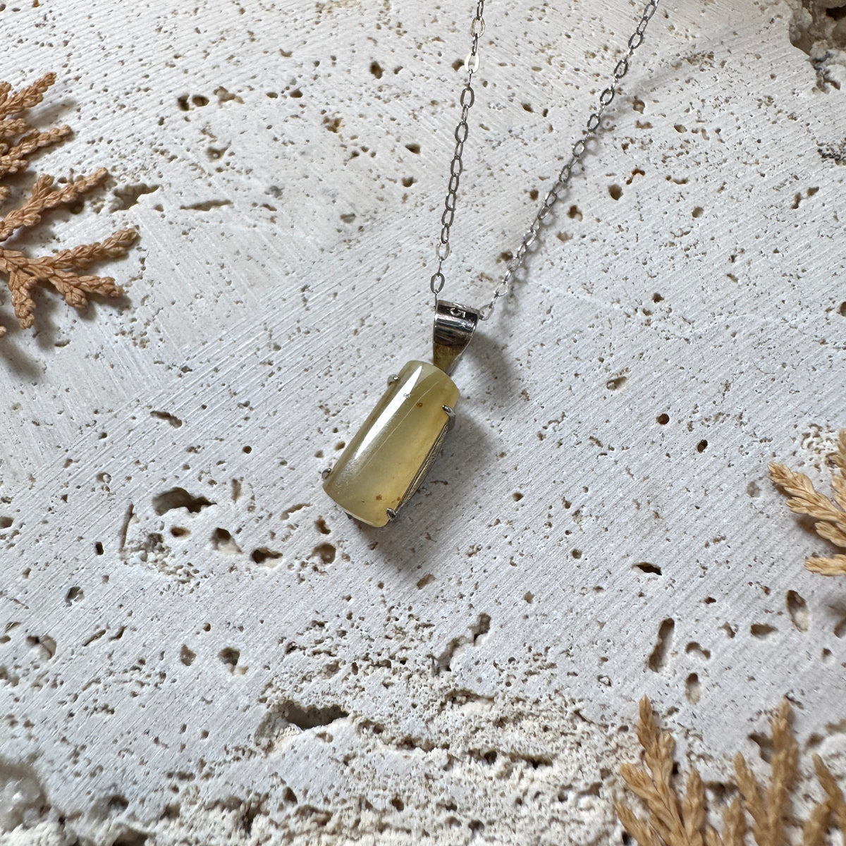 AUTUMN | Osmanthus Jadeite Necklace